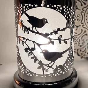 Bruleur de cire et HE tactile oiseaux argents