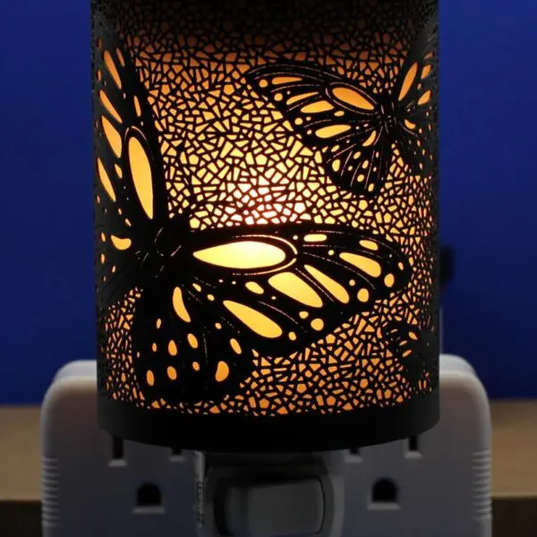 Brûleur de cire mural papillons