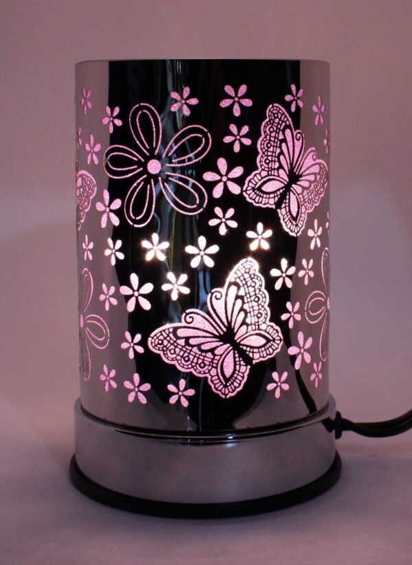 Brûleur de cire et HE tactile Papillon mauve
