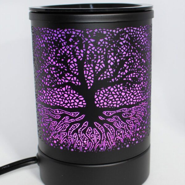 Brûleur de cire arbre de vie noir 7 couleurs