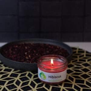 Chandelle fleur d'hibiscus - Chandelle fleur d'hibiscus 80g