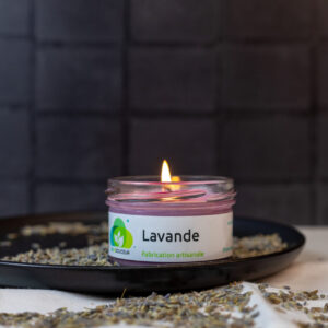 Chandelle à la Lavande - Chandelle lavande 80 g