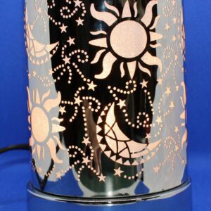 Bruleur de cire et huile essentielle tactile soleil et lune