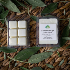 Cube de cire Chêne et Sauge 74 g