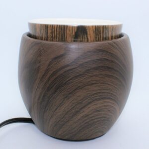 Brûleur de cube de cire fini noyer