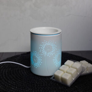 Brûleur de cire céramique blanc feu d’artifice 7 couleurs