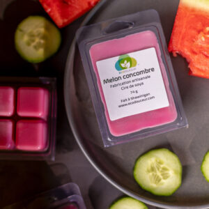 Cube de cire au melon et concombre