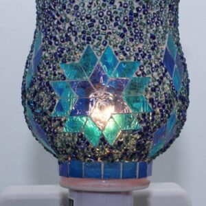 Brûleur de cire mural mosaïque de verre