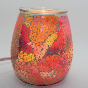 Brûleur de cire et huiles essentielles mosaïque de verre