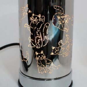 Variation #6356 of Brûleur de cire et huiles essentielles chaton argenté (2 modèles disponibles)