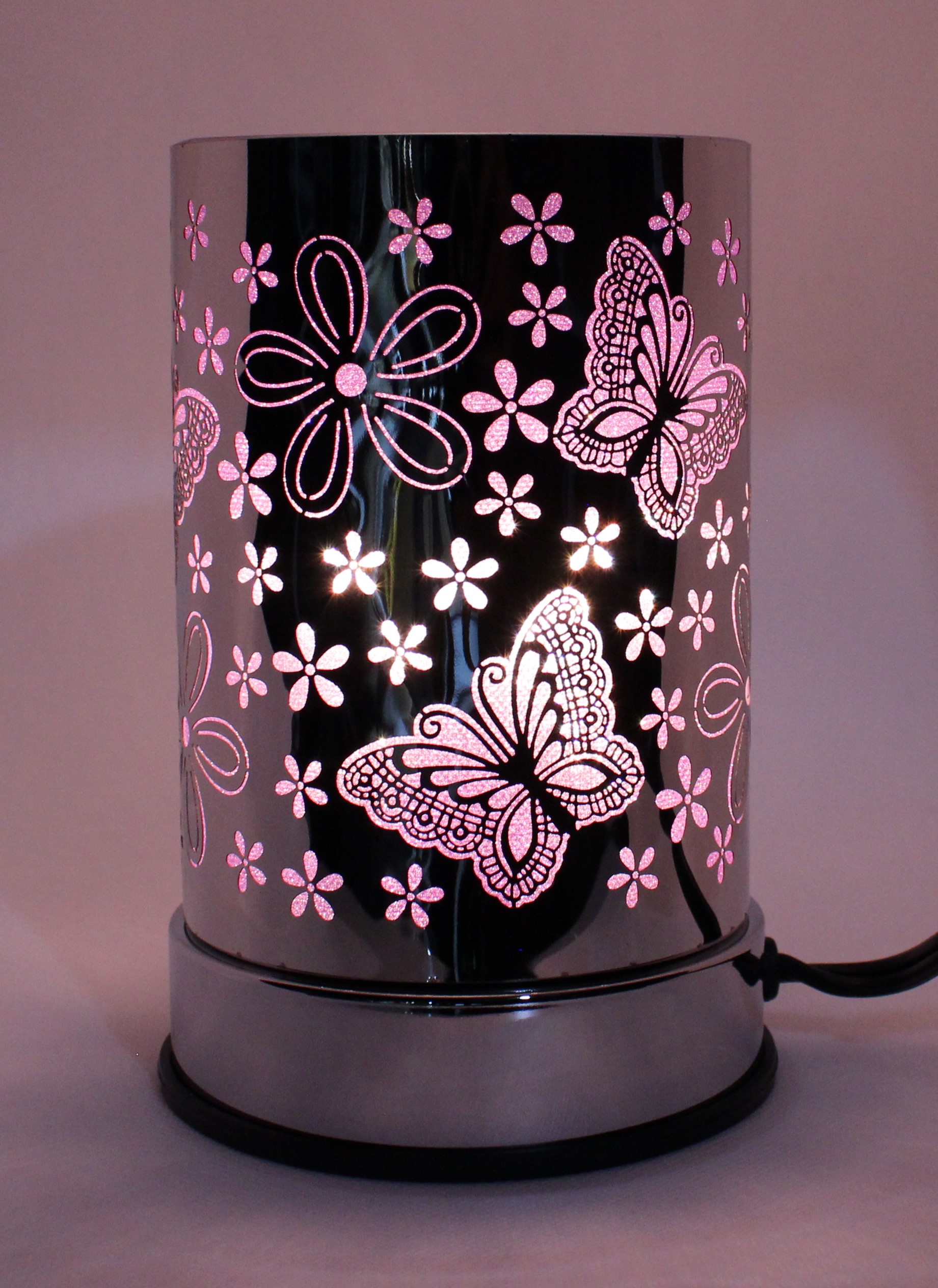Brûleur de cire et HE tactile Papillon mauve
